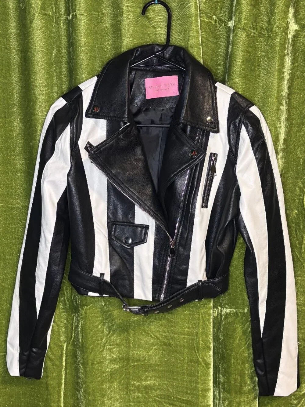 AZALEA WNG BEETLEJUICE MOTO JACKET - size SMALL - Picture 1 of 6